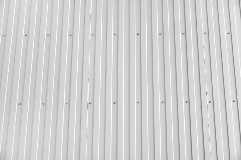 Damaged Corrugated Metal Panel