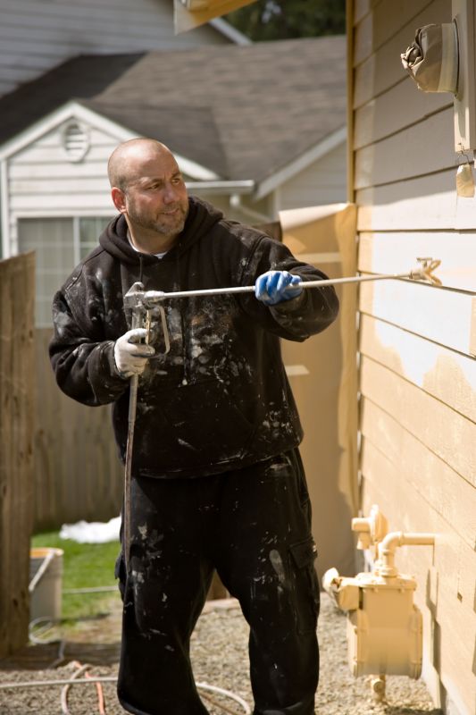 Exterior siding being installed on a house